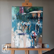 Olympic Cyclists at Café de Flore